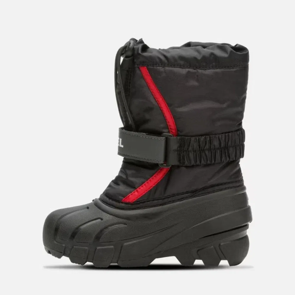 Детские зимние ботинки Sorel Flurry NY15, черные, водонепроницаемые, утепленные, VER1136 — фото 3