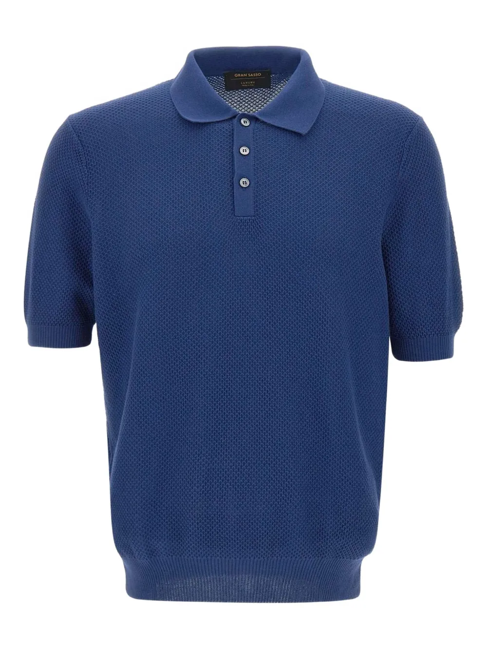 

Текстурированная рубашка-поло Gran Sasso, синий