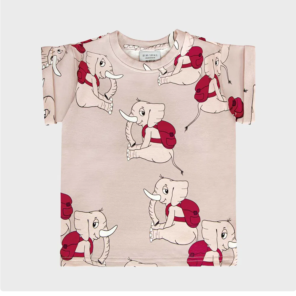 Детская футболка Ellie New, серая, от Dearsophie