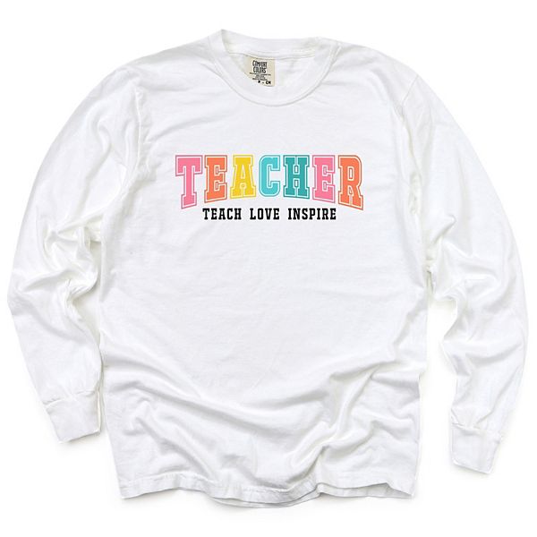 

Футболка Teacher bright varsity garment dyed long sleeve Simply Sage Market, White, Белый, Футболка Teacher bright varsity garment dyed long sleeve Simply Sage Market, White