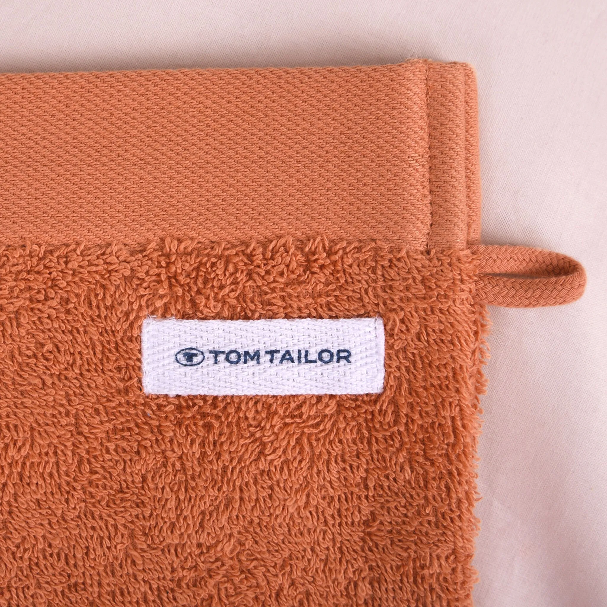 TOM TAILOR HOME Рукавица для мытья «COLOR BATH Рукавица» (6 шт., набор из 6 рукавиц для мытья 16 х 21 см), цвет Dark Coral — фото 2