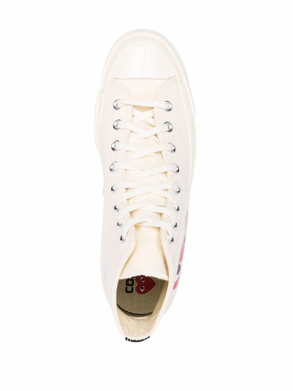 Кеды Chuck 70 из коллаборации с Converse Comme Des Garçons Play x Converse, нейтральный — фото 4