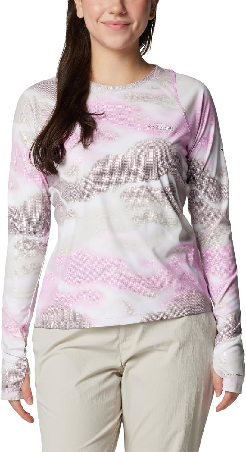 

Футболка Columbia Womens Summit Valley Sun Deflector Long Sleeve, Cosmos Undercurrent
