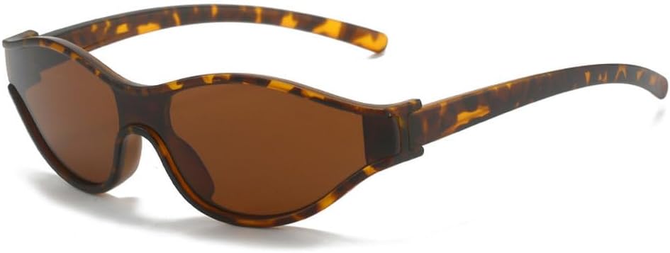 

Маленькие солнцезащитные очки «кошачий глаз» для женщин и мужчин, винтажные зеркальные очки, роскошные солнцезащитные очки с защитой от УФ-излучения UV400 TKKTLLT, Leopard Tea