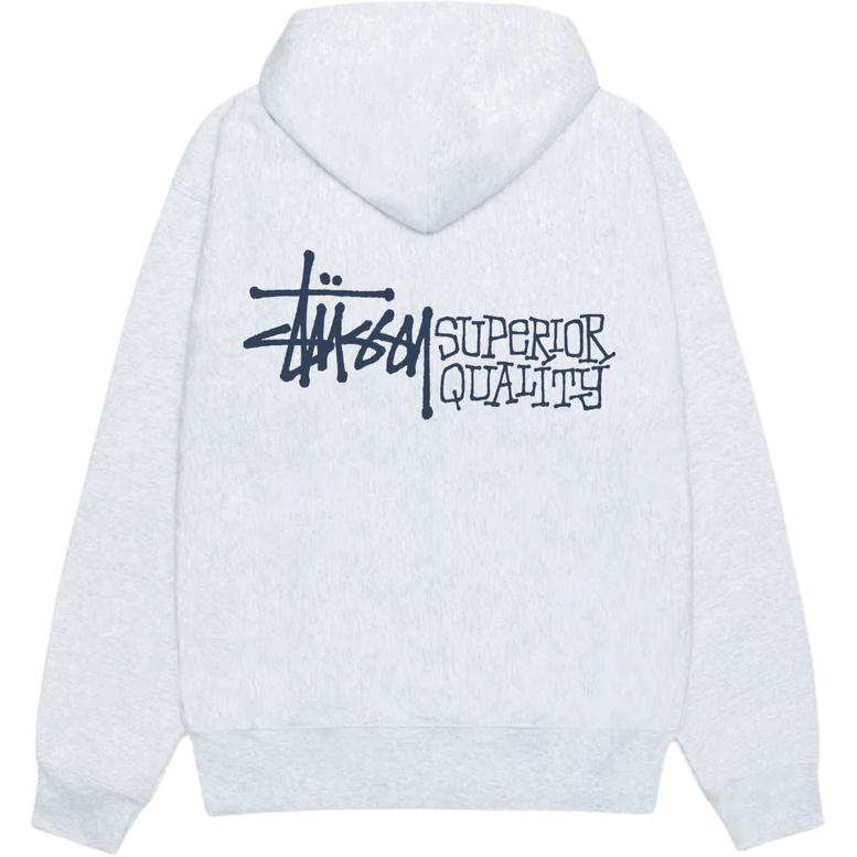 Качественная худи на молнии Stussy, черная — фото 4