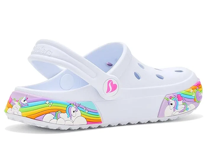 Клоги Skechers Kids Summer Scene-Rainbow Wish, белый — фото 4
