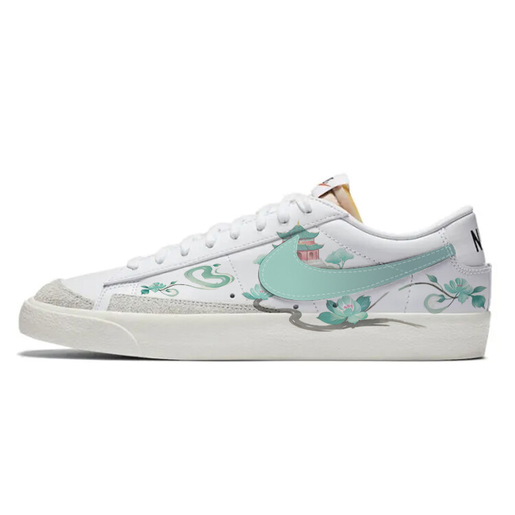 

Кроссовки Nike Blazer Skateboarding Shoes Unisex Low-top White/blue, белый