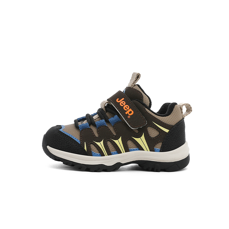 

Explorer 20 детские утепленные нескользящие износостойкие ботинки Jeep, royal синий/tea коричневый коричневый[thin cotton]