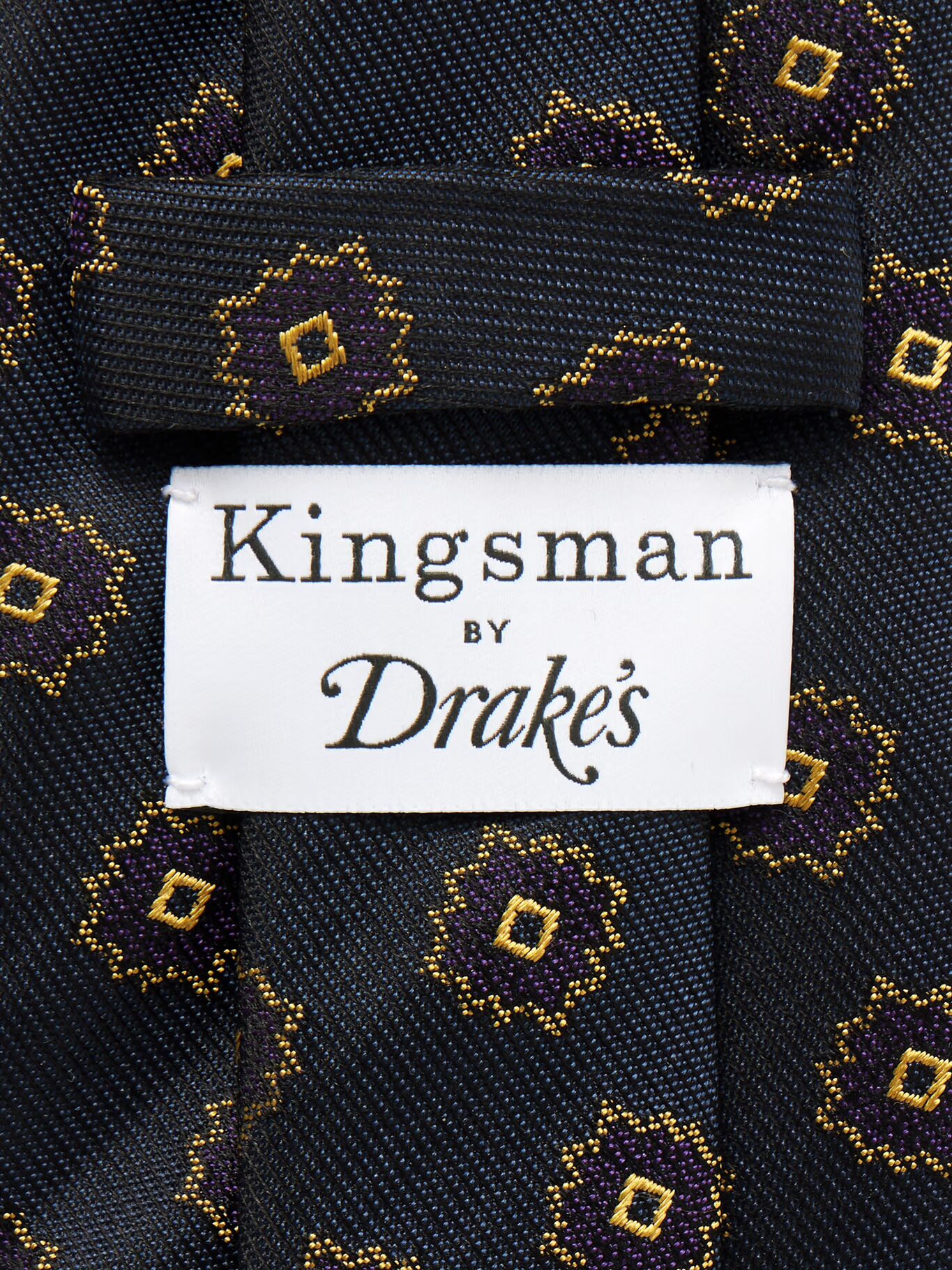 

Галстук Drakes 7,5 см из шелкового жаккарда KINGSMAN, синий