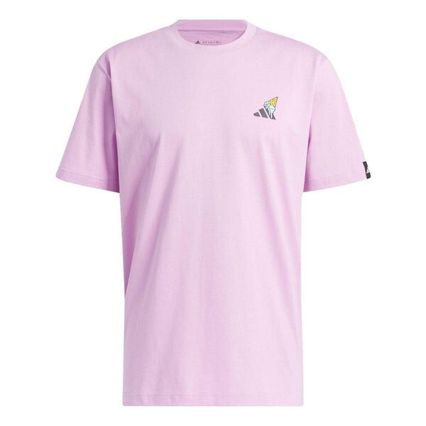 

Футболка с логотипом Ice Cream Hoops Adidas, розовый
