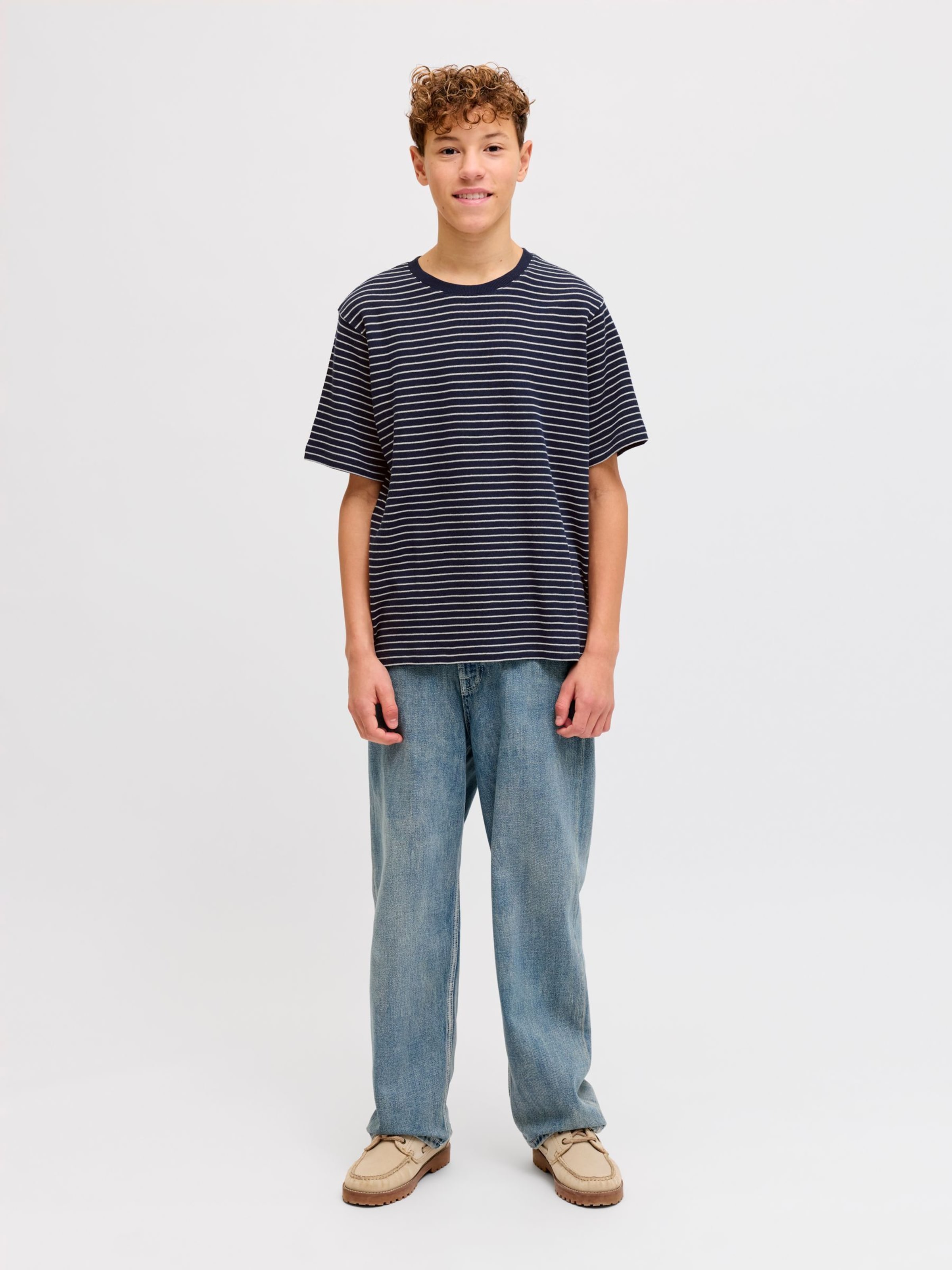 Jack & Jones Junior Футболка 'JJEDover' в цвете Night Blue — фото 4