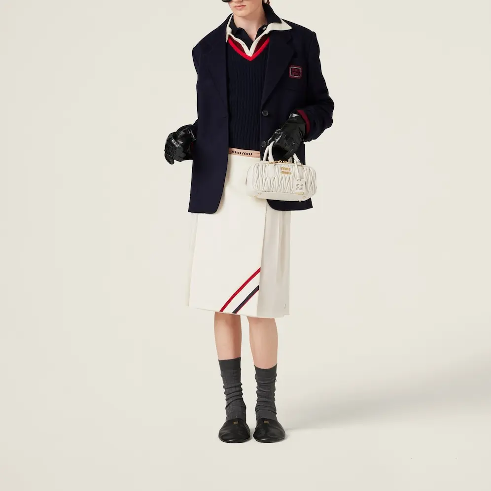 FW24 Деловой Костюм Пиджак Женский Синий MIU MIU — фото 3