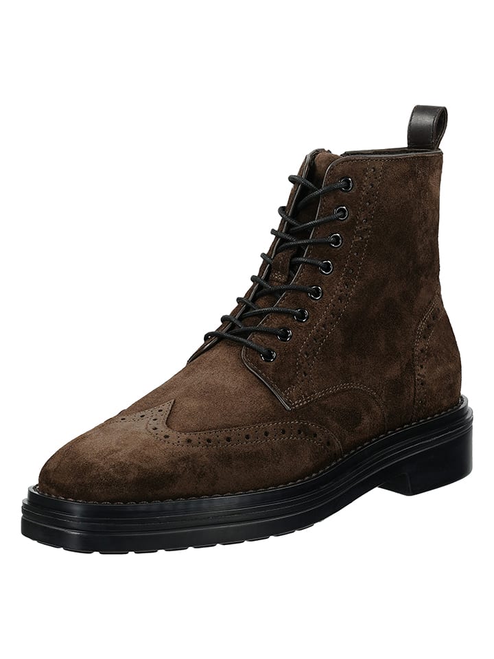 GANT Footwear Кожаные сапоги "Боггар" коричневого цвета — фото 4