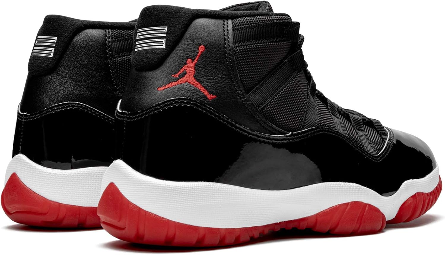 Мужские кроссовки Nike Air Jordan 11 Retro, белый/черный/красный — фото 3