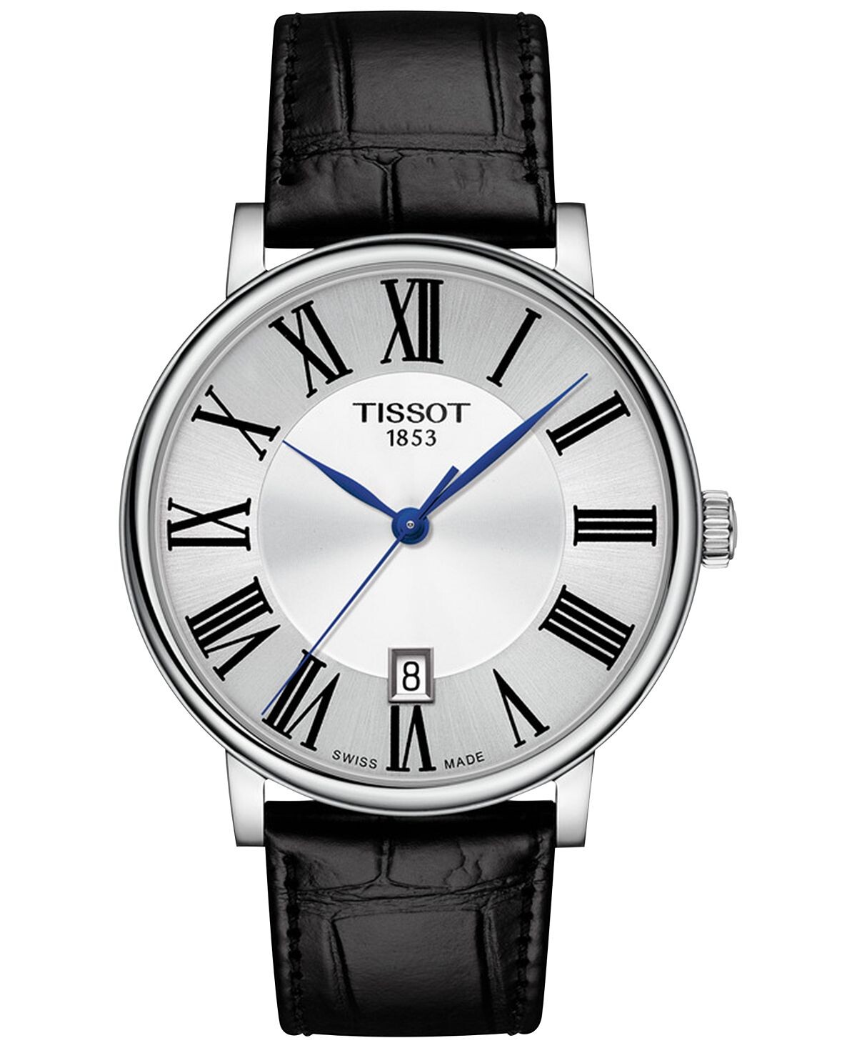 

Мужские часы Swiss Carson Premium с черным кожаным ремешком, 40 мм Tissot