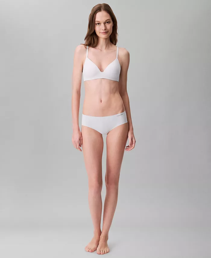 Женский бюстгальтер Perfectly Fit Wireless T-Shirt Bra QF8013 Calvin Klein, белый — фото 4