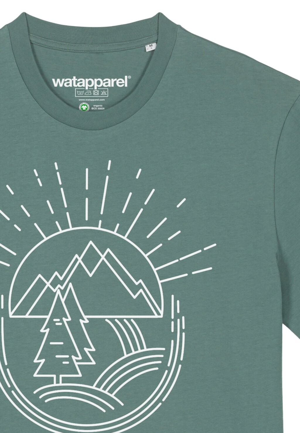 

Футболка с принтом NATUR IST SCHÖN watapparel, темно-зеленый