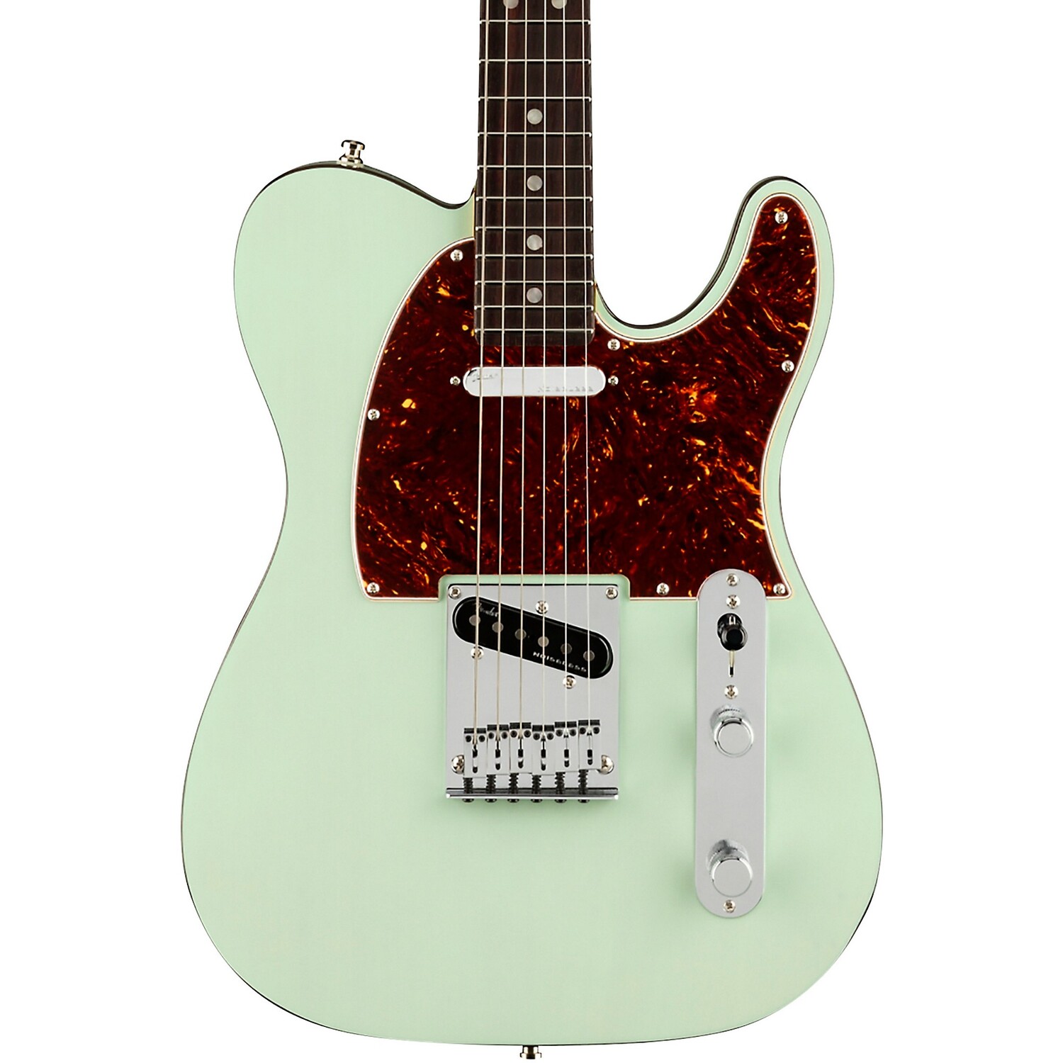 

Fender American Ultra Luxe Telecaster Электрогитара с накладкой из палисандра, прозрачный серф-зеленый
