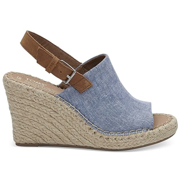 Monica синие женские босоножки босоножки Toms, синий