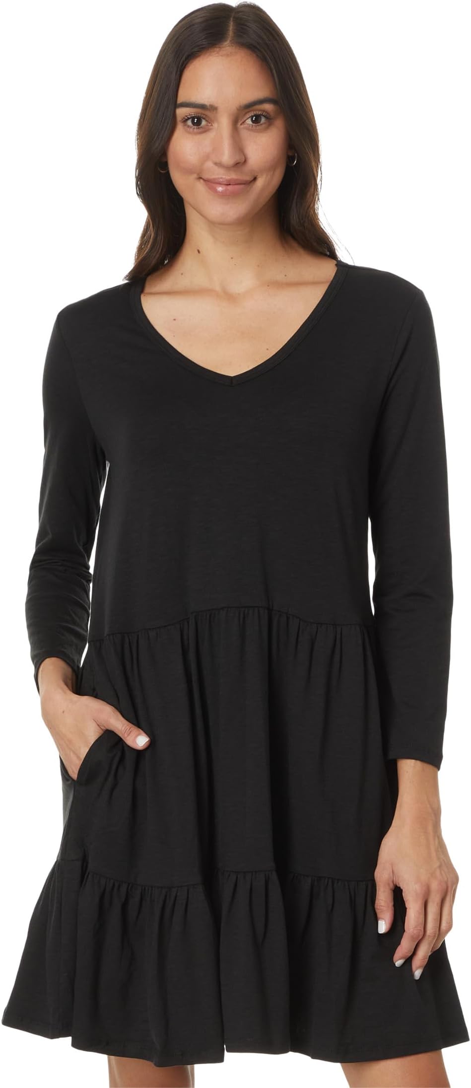 

Платье Toad&Co Marley Tiered Long Sleeve Dress, черный