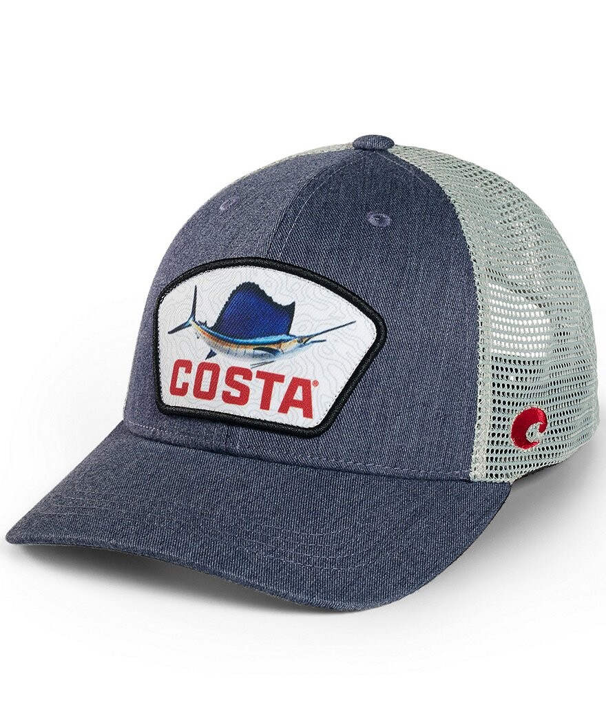 

Кепка дальнобойщика Costa Sailfish Topo, синий