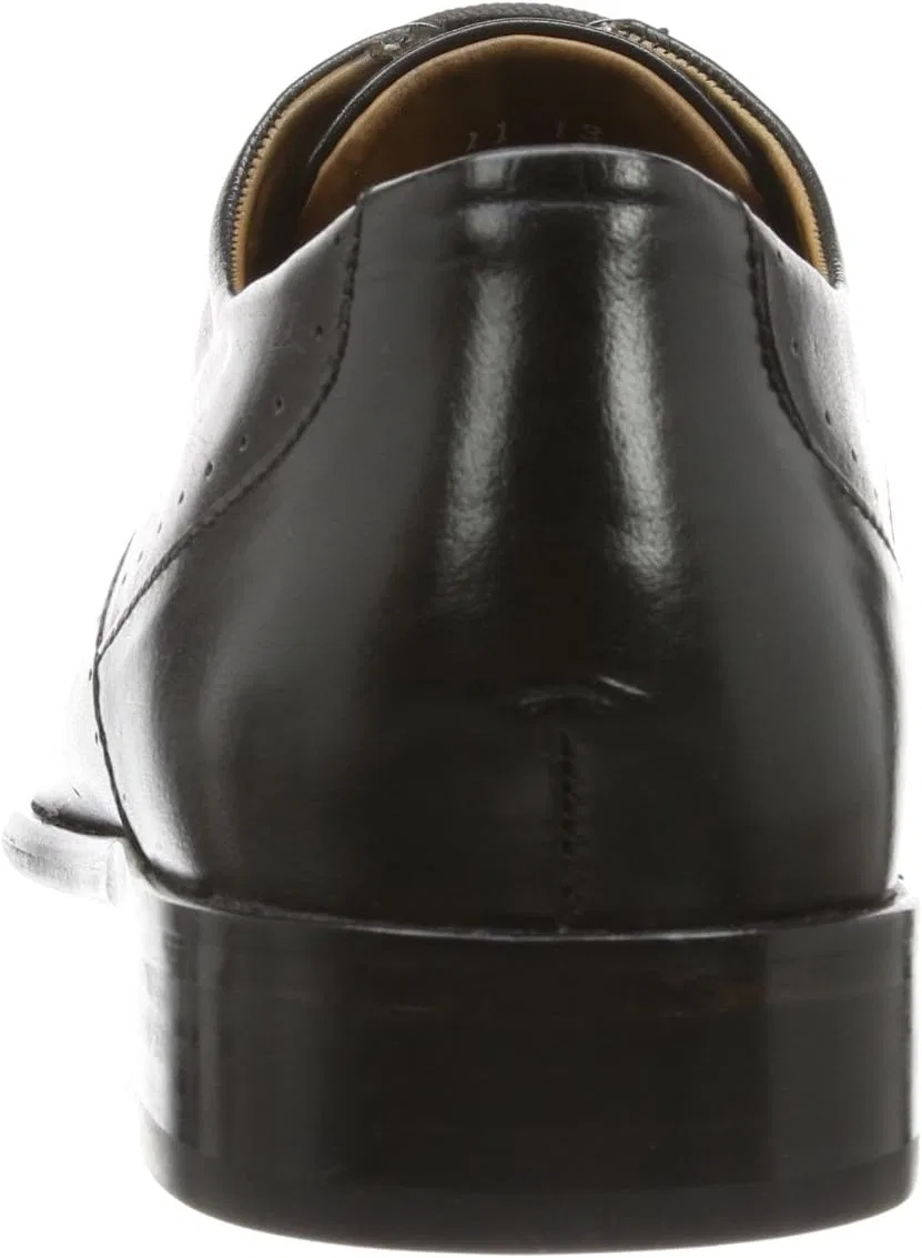 Туфли Manz Mens Lugano Brogue Lace-Up Semi-Shoe, Black 001 Black — фото 3
