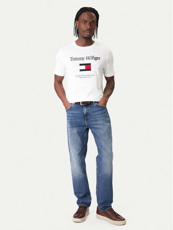 Футболка regular fit Embro Flag MW0MW42736 Tommy Hilfiger, белый — фото 2