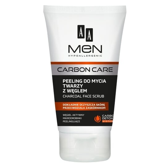 

Очищающий скраб для лица с углем, 150 мл AA, Men Carbon Care