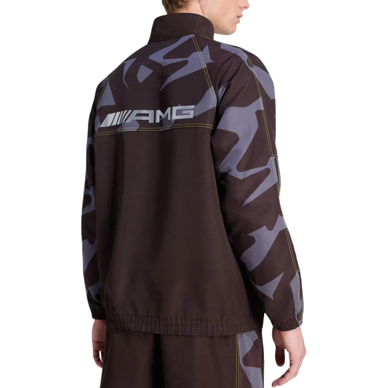 Куртка AMG CAMO TRACK TOP, унисекс Adidas, Aurora Asphalt Gray — фото 4