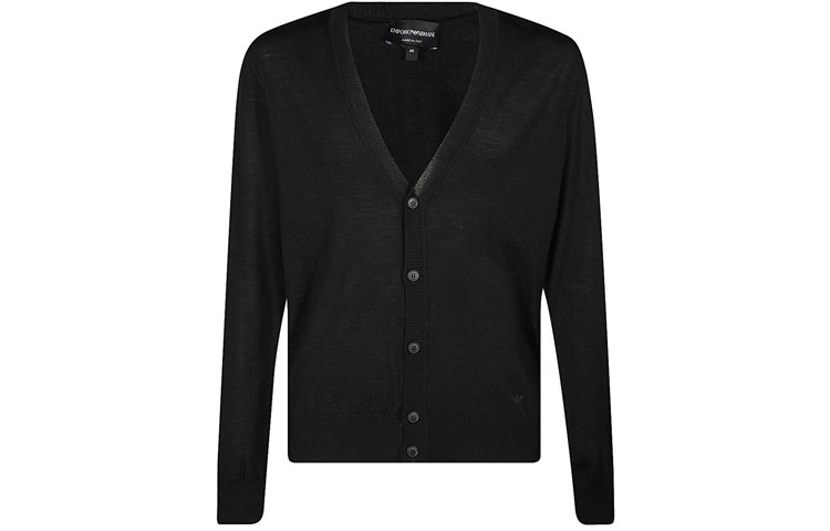 

Кардиган с V-образным вырезом EMPORIO ARMANI, черный