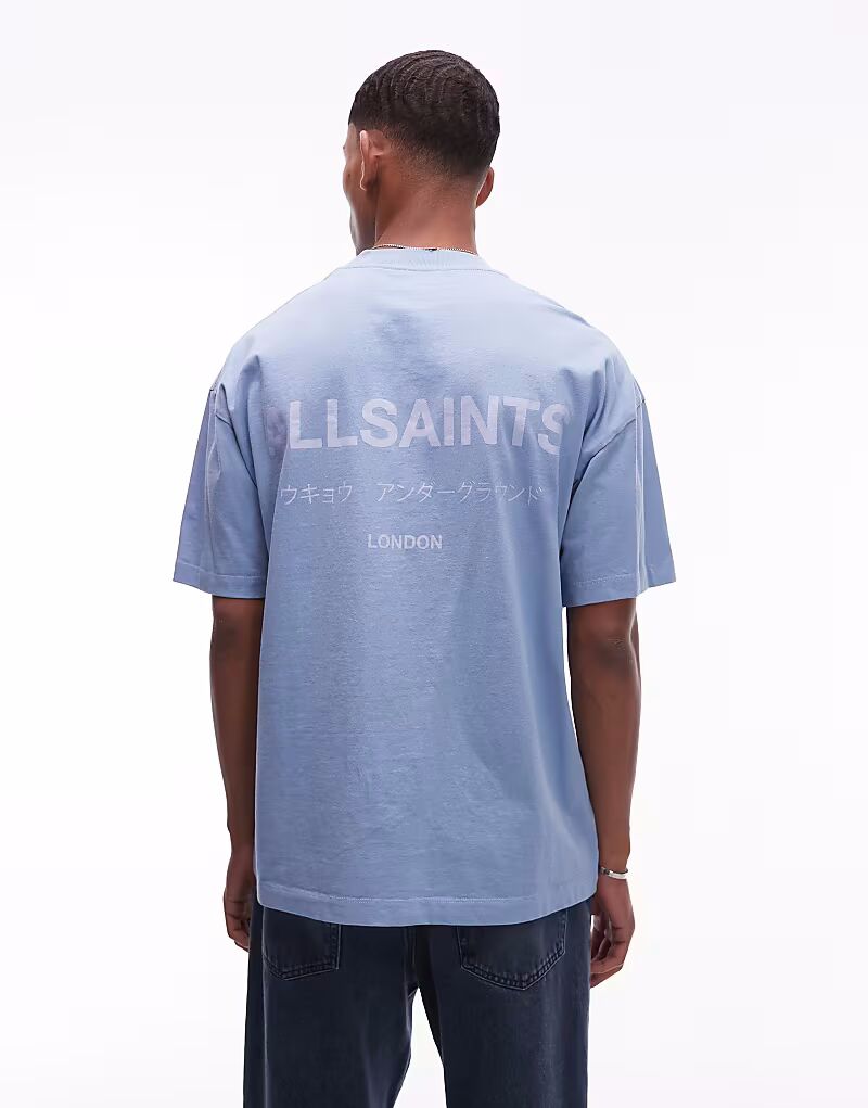 

Футболка Allsaints Underground в цвете Bondi Blue