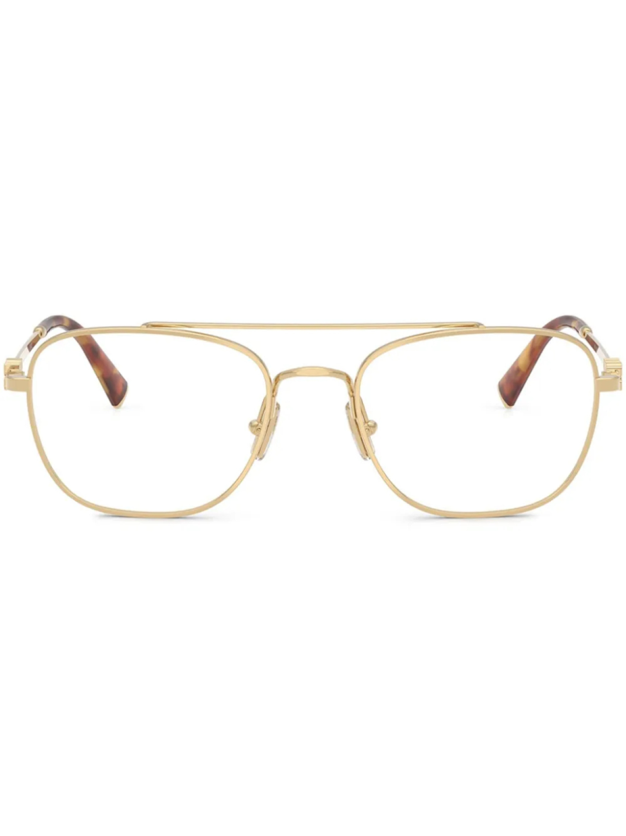 

Очки в квадратной оправе Miu Miu Eyewear, золотой