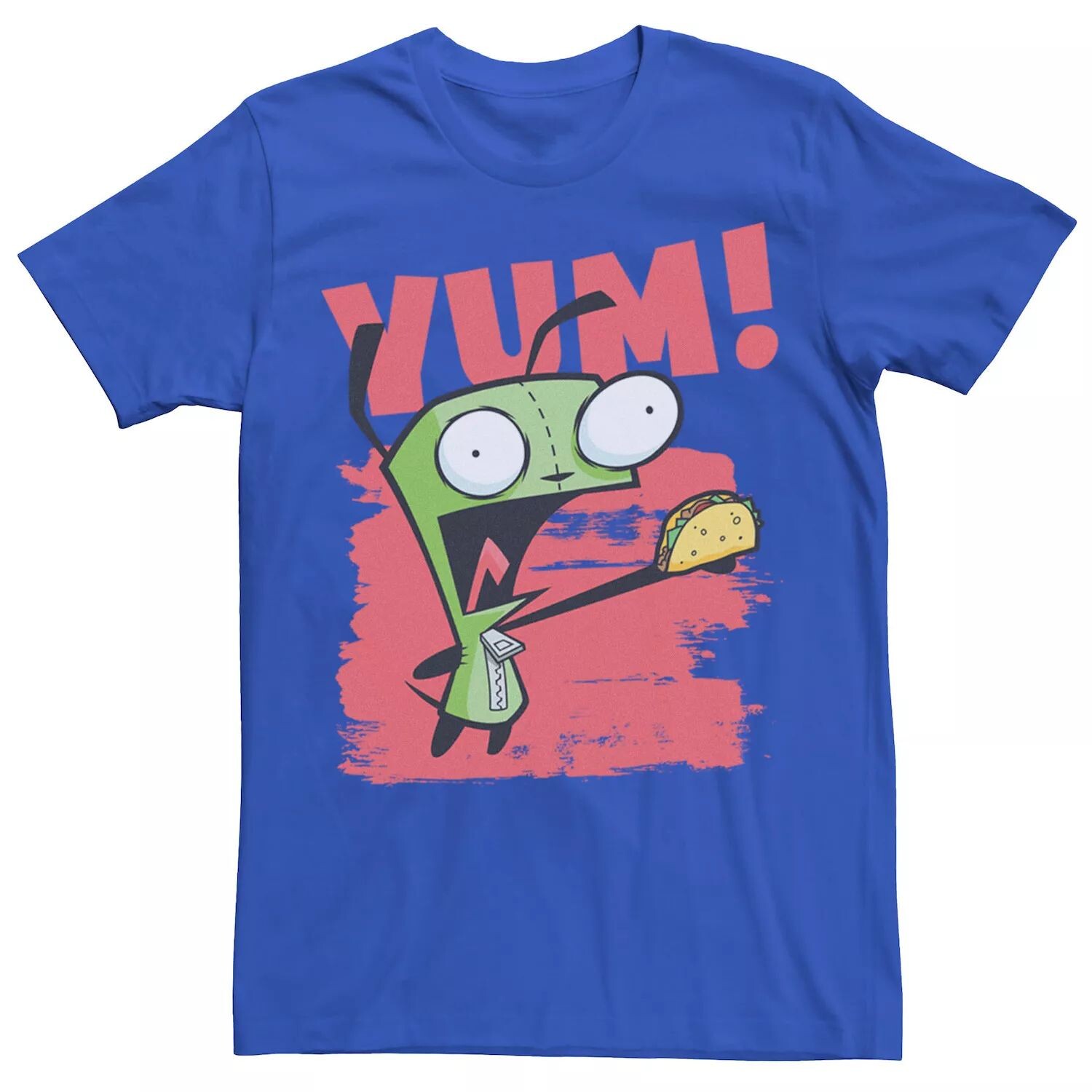 

Мужской сериал Nickelodeon Invader Zim Gir Screaming Yum! Футболка с портретом Taco Licensed Character