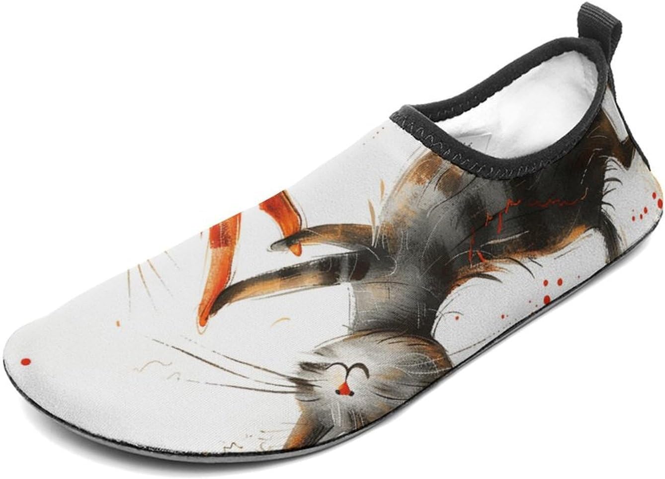 

Акваобувь для женщин и мужчин, водные носки, быстросохнущие пляжные туфли, плавательные туфли с изображением двух танцующих котов для серфинга и йоги Jekyq, Two Cats Dancing