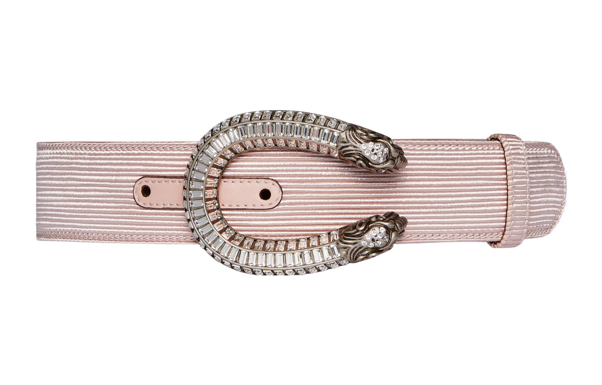 

Женский розовый ремень GUCCI