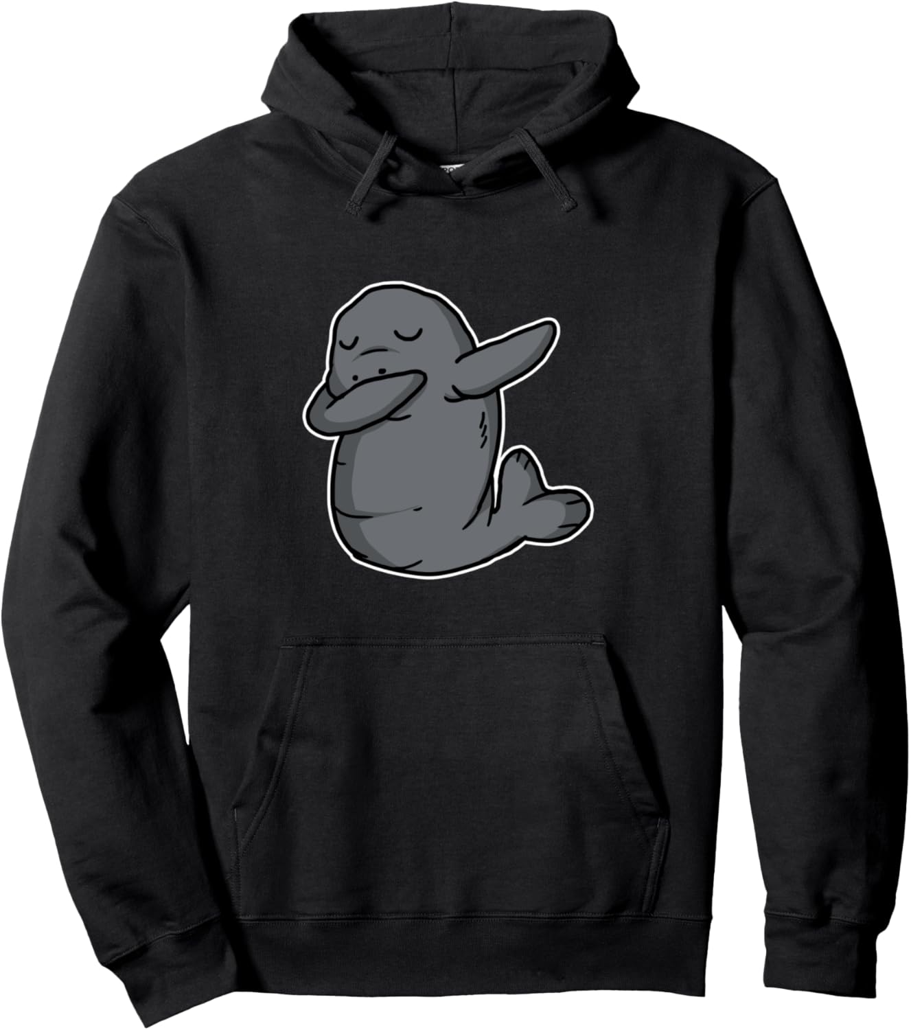 

Худи с изображением танцующего ламантина Dabbing Sea Cow Dab Costume Gift, черный