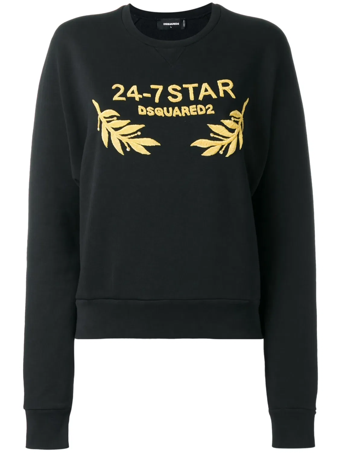 Толстовка с логотипом '24-7' Dsquared2, черный