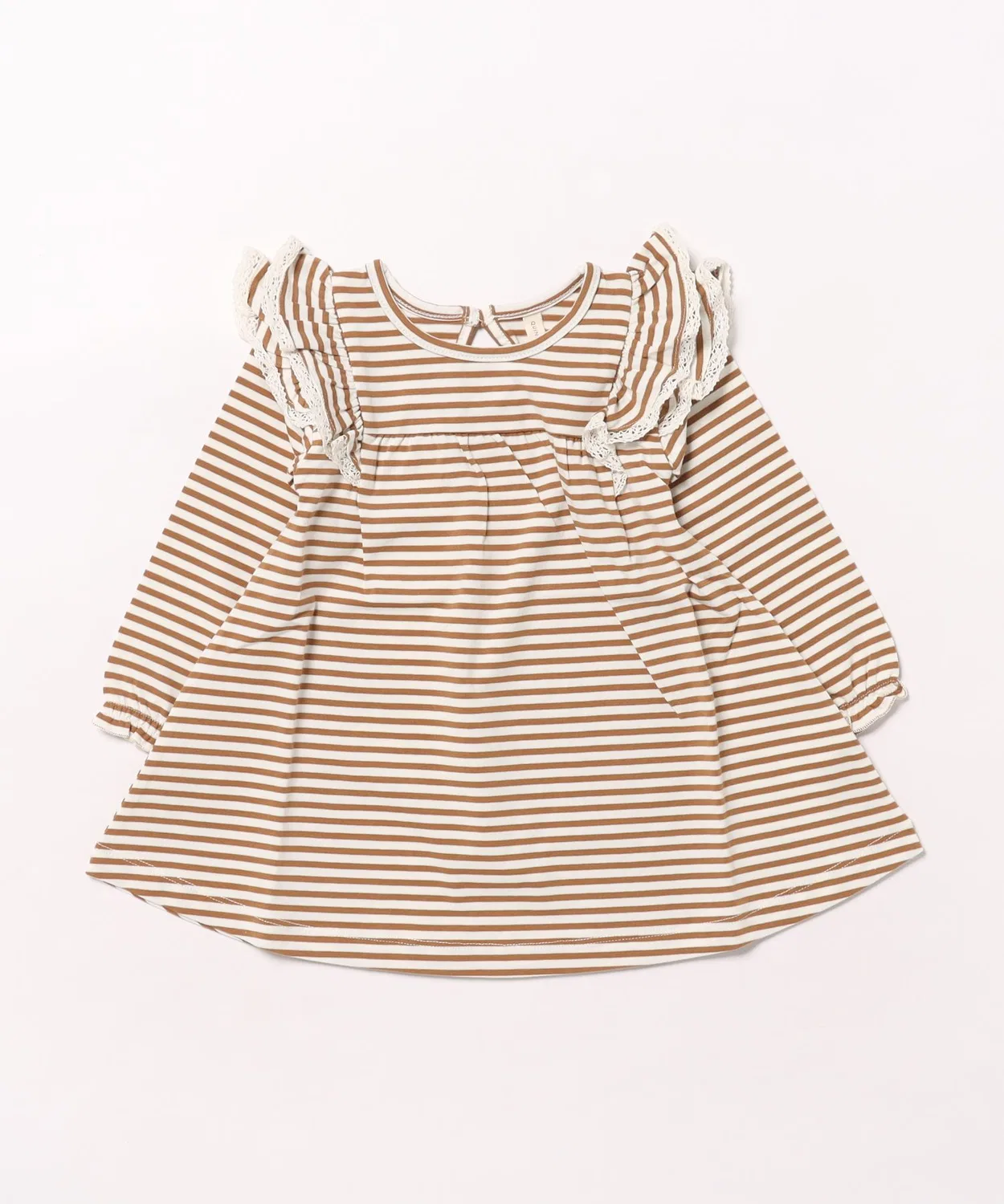 Детское платье с длинным рукавомQuincy Mae, Walnut Stripe
