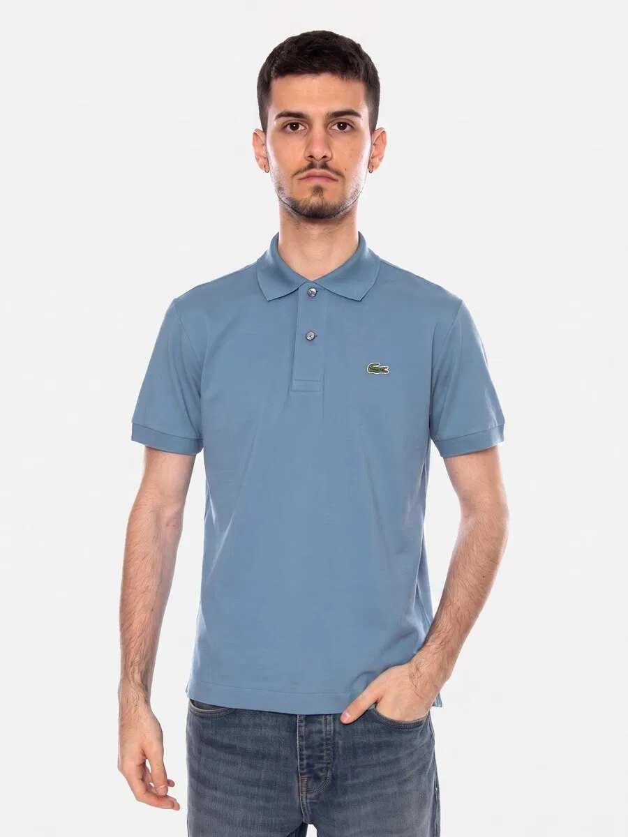 Футболка LACOSTE 'S/S T-SHIRT' синего цвета
