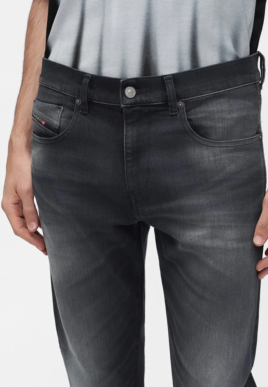 Джинсы DIESEL Slim fit '2019 D-STRUKT' из черного денима — фото 3