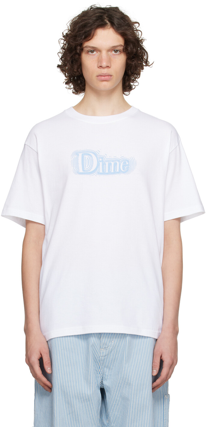 

Белая классическая футболка Dime, Белый, Белая классическая футболка Dime
