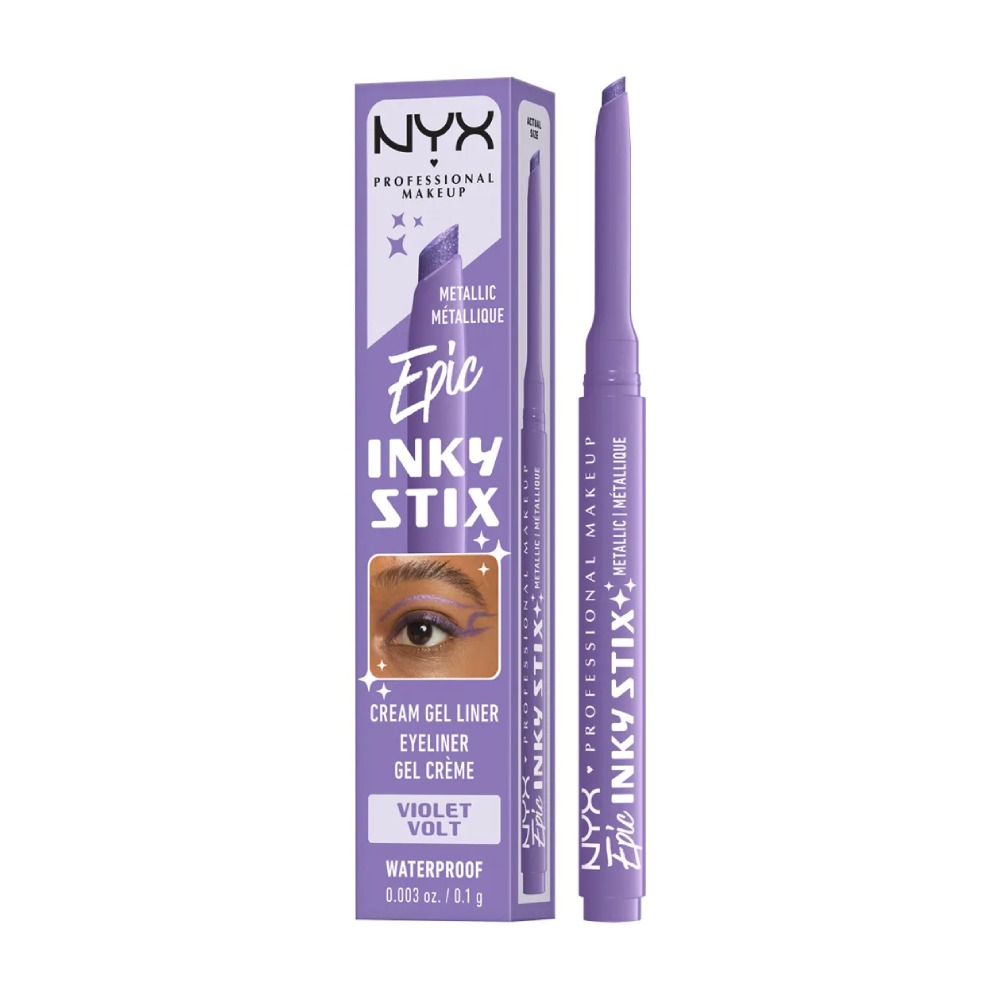 

Кремово-гелевая водостойкая подводка для глаз Nyx Professional Makeup Epic Inky Stix, Violet Volt, 0.1 г