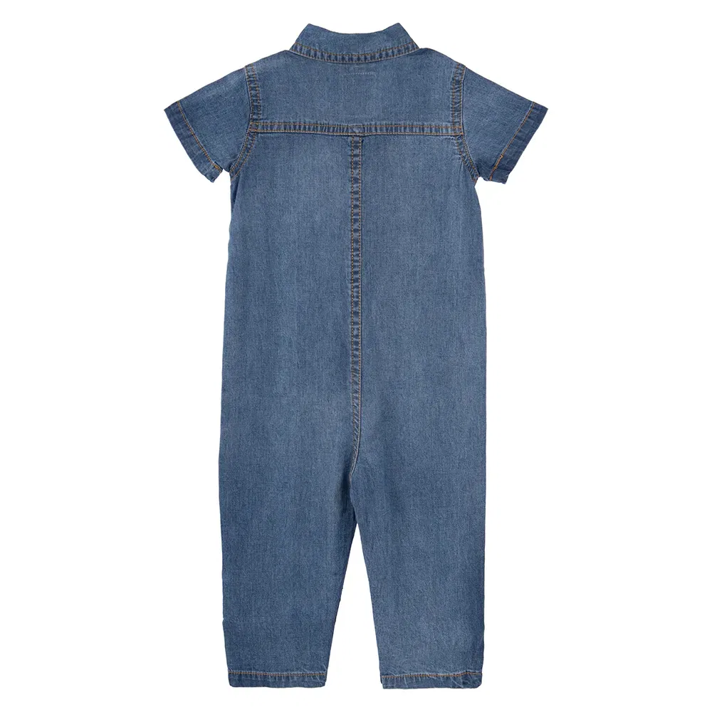 Детский комбинезон для девочек с коротким рукавом Utility Levi's, Blue — фото 2