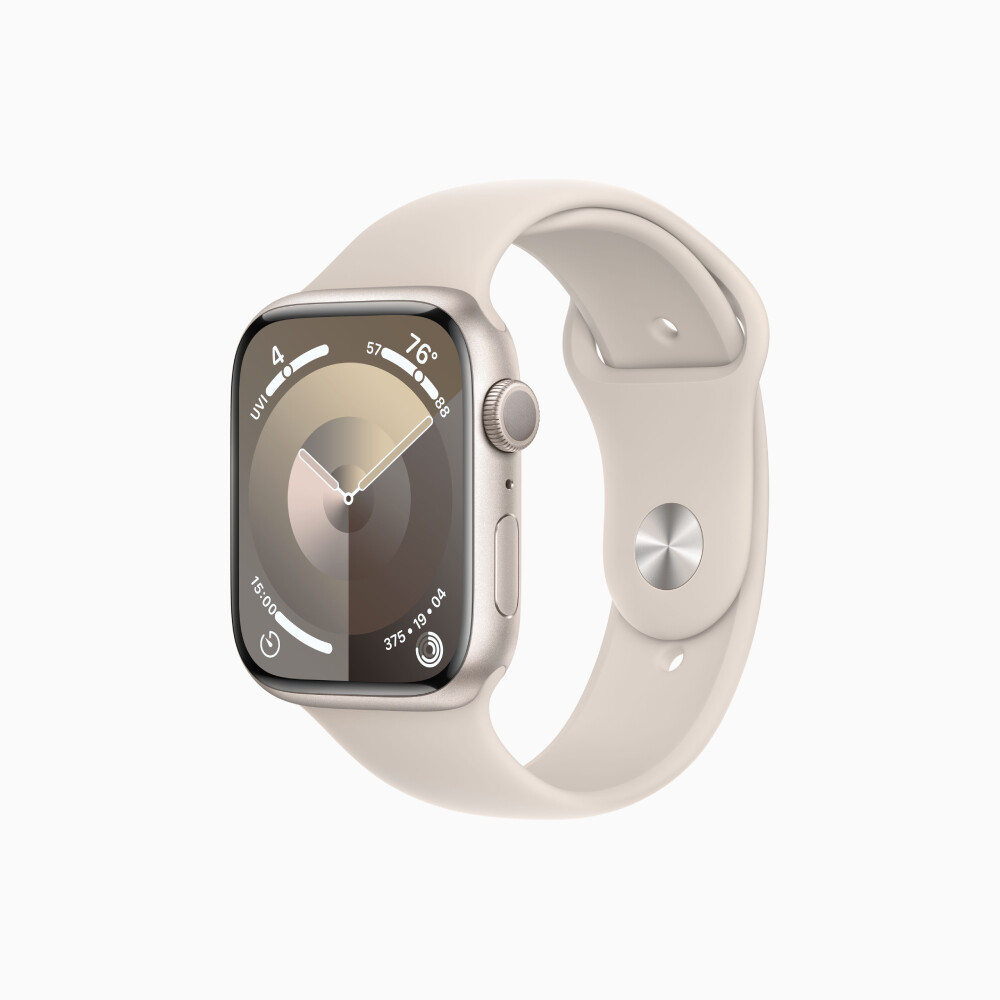 

Умные часы Apple Watch Series 9 (GPS), 45мм, Starlight Aluminum Case/Starlight Sport Band - M/L, Бежевый, Умные часы Apple Watch Series 9 (GPS), 45мм, Starlight Aluminum Case/Starlight Sport Band - M/L