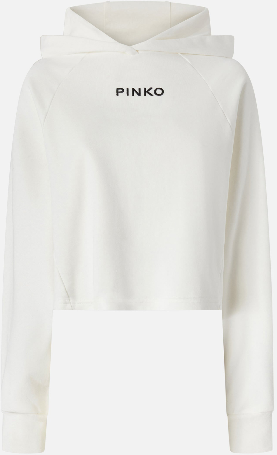 

Худи Pinko Cropped, кремово-белый