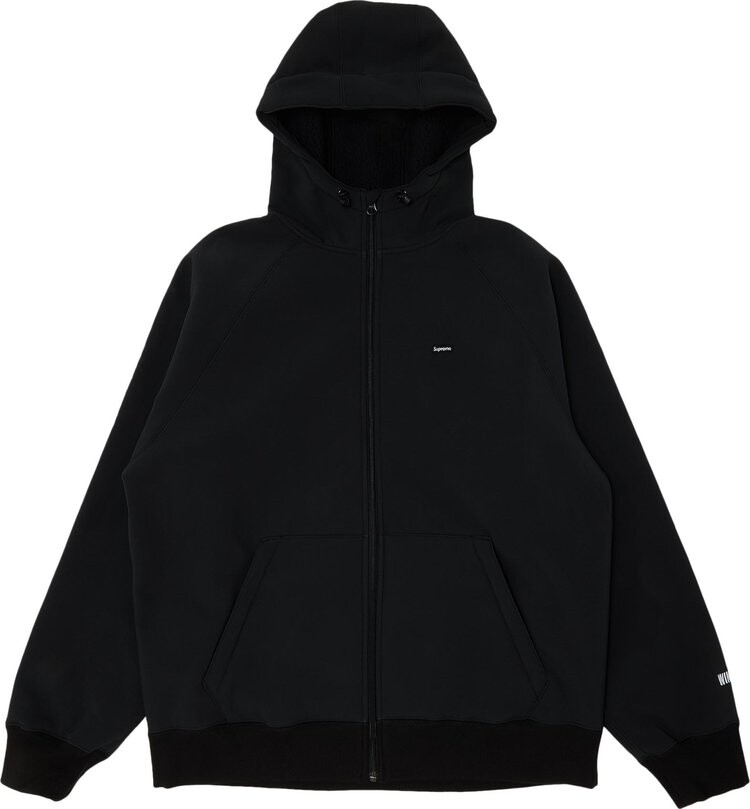 

Толстовка Supreme x WINDSTOPPER Zip Up Hooded Sweatshirt 'Black', черный