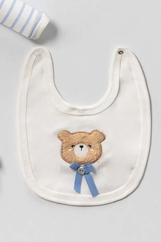 Детский комплект для новорожденных с принтом Suzene with Teddy Bear Neu Kids, Blue — фото 4
