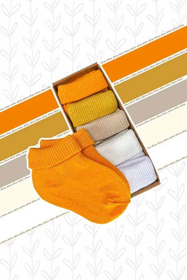 Детские носки хлопковые Safari colors - anti-sweat - organic Akface, Hardal