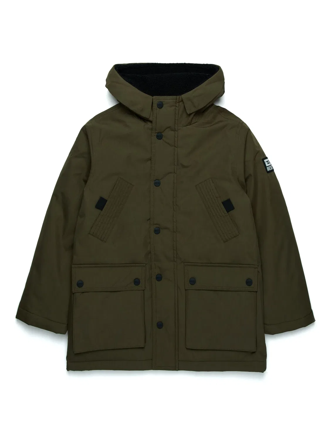 Куртка из смесового хлопка Diesel, зеленый