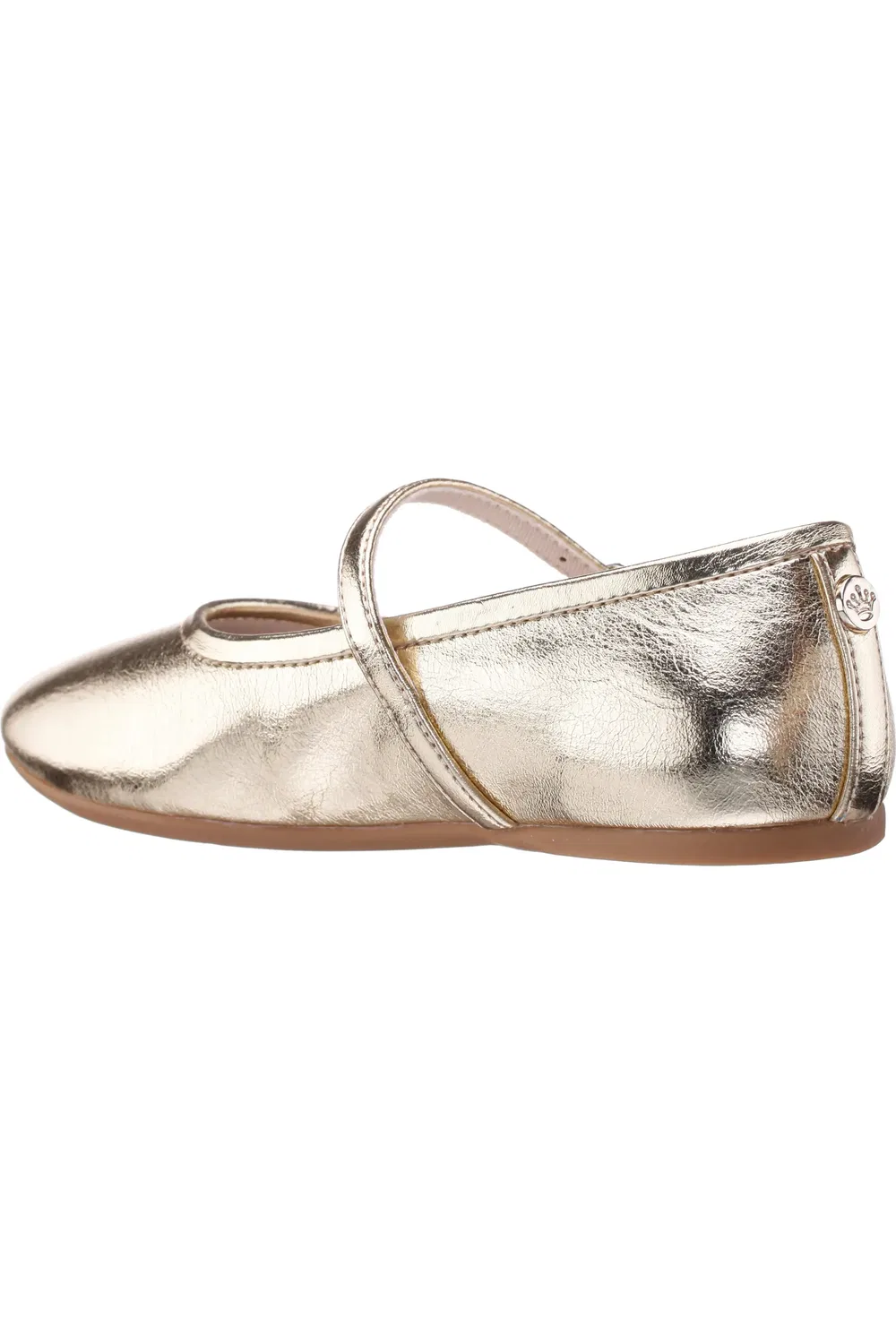 Детские туфли Мэри Джейн с регулируемым ремешком Nina, Gold Metallic — фото 2